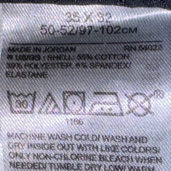 Banana Republic Sz 35 navy slim fit dress pants Men’s size 35 X 32 - Picture 14 of 15